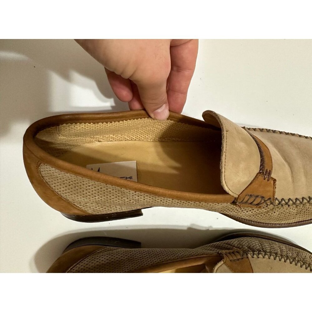 Moreschi Two Tone Retro Loafer Size 12 US - Picture 9 of 10